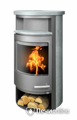 Печь-камин ABX Apollo, серая сталь, тальк с верхней плитой в Анапе